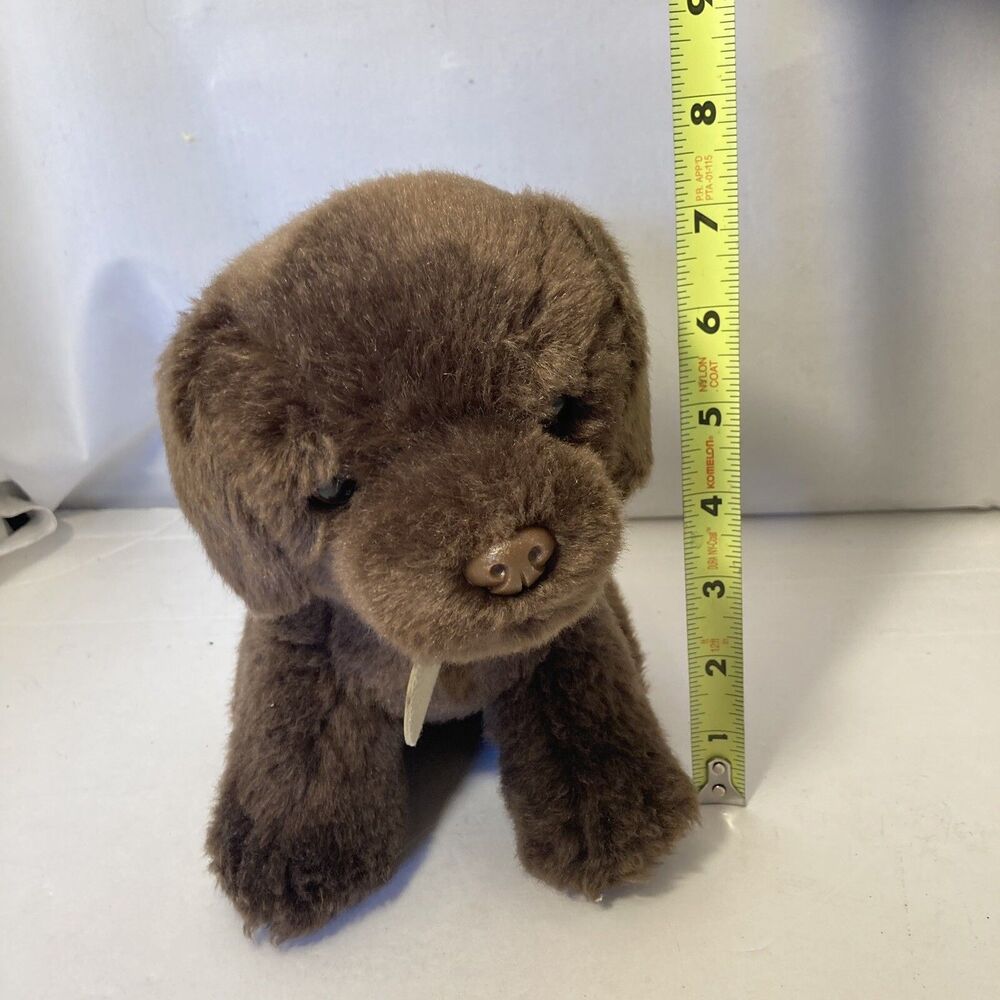 Chocolate Lab Miyoni Tots By Aurora Puppy 8 Inch Realistic Plush Stuffed Animal - Picture 4 of 4
